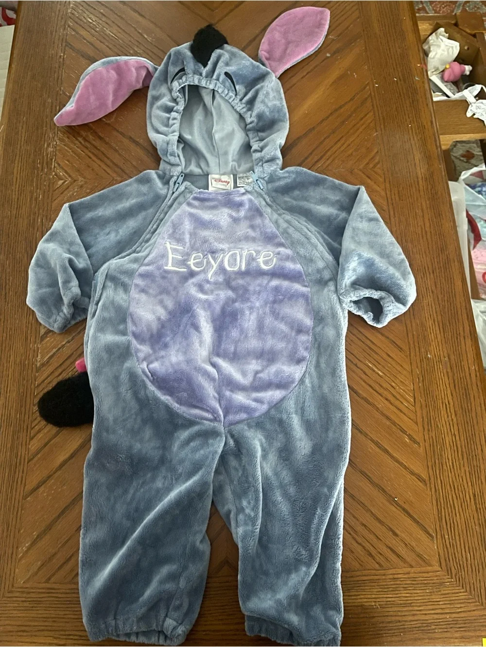 Disney Eeyore Plush Hooded Costume in Blue and Purple